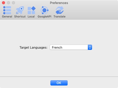 EasyScreenOCR 2.0 : Translation Preferences