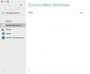 Main Screen - Custom Shortcuts