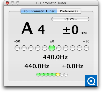 KS Chromatic Tuner AU 2.2 : ks chromatic tuner au screenshot