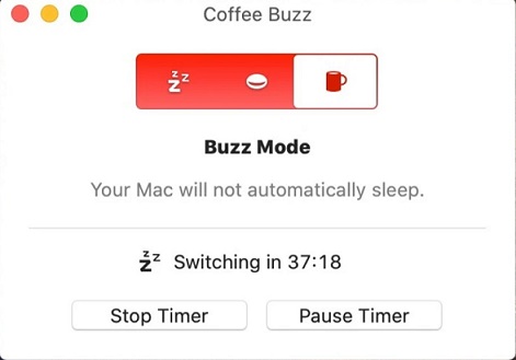 Coffee Buzz 2.0 : Main Screen