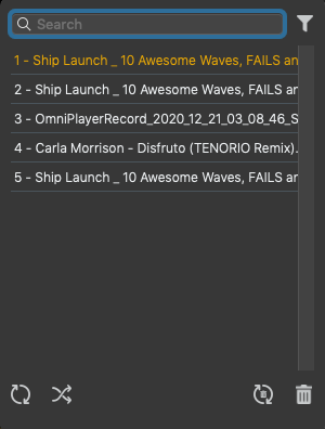 OmniPlayer 1.3 : Playlist Window