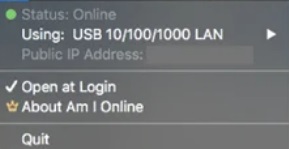 Am I Online 2.5 : Connected via LAN
