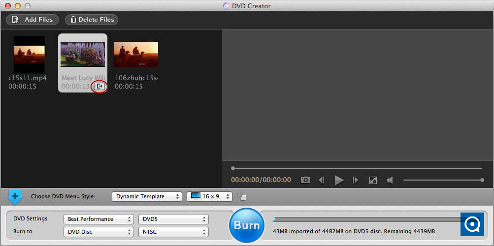 Adoreshare DVD Creator for Mac 3.2 : Edit Video before Burning to DVD