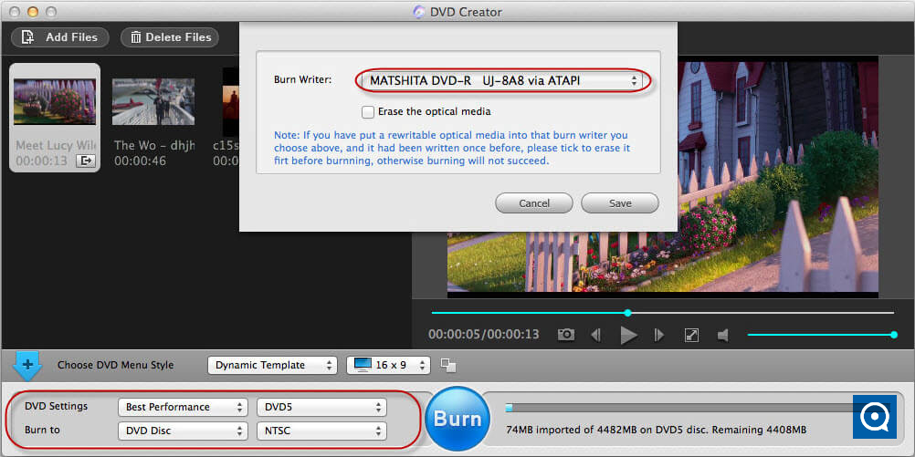 Adoreshare DVD Creator for Mac 3.2 : Start to Burn DVD