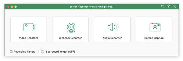 Apeaksoft Screen Recorder for Mac 2.0 : Main Window