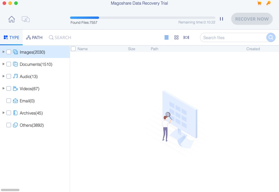 Magoshare Data Recovery 4.3 : Scanning Drive