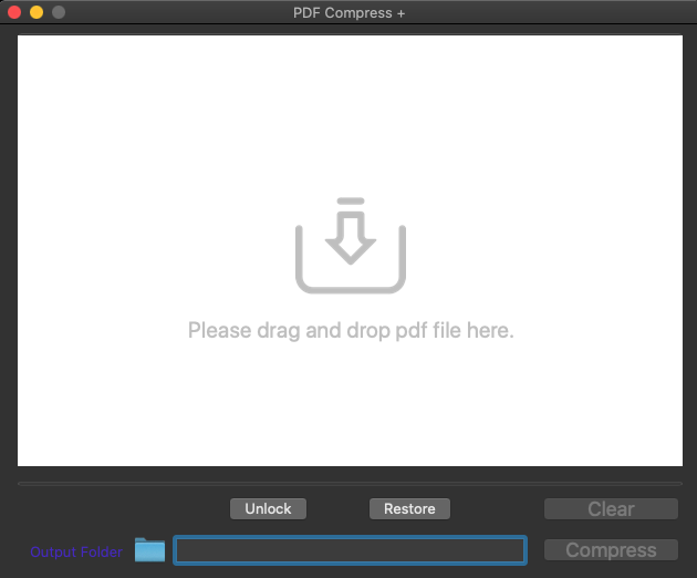 PDF Compress + 4.4 : Main interface