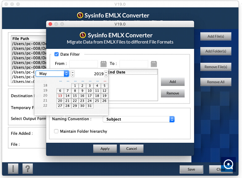 SysInfo Mac EMLX Converter Software 19.0 : Mac PST Converter Step 4