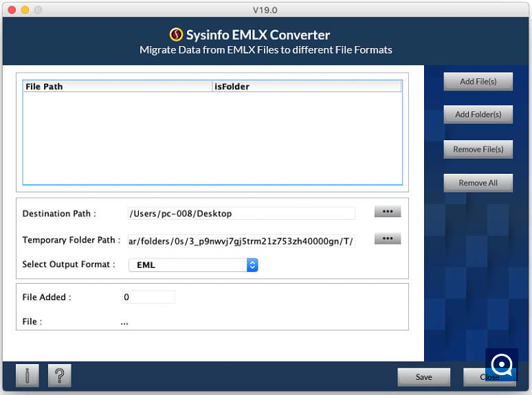 SysInfo Mac EMLX Converter Software 19.0 : Mac PST Converter Step 7