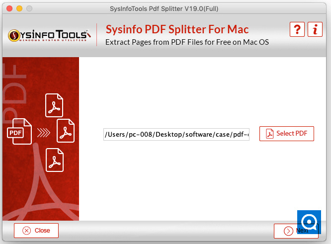 SysInfoTools MAC PDF Splitter 19.0 : Mac PST Converter Step 3