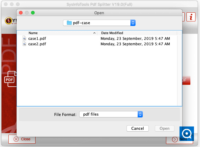 SysInfoTools MAC PDF Splitter 19.0 : Mac PST Converter Step 2