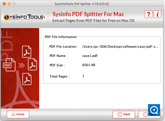 SysInfoTools MAC PDF Splitter 19.0 : Mac PST Converter Step 4