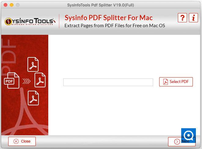 SysInfoTools MAC PDF Splitter 19.0 : Mac PST Converter Step 1