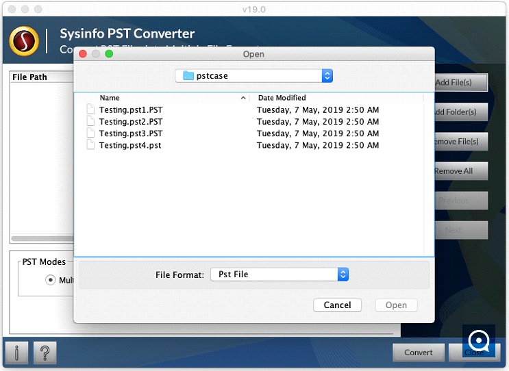 SysInfoTools Mac PST Converter Software 19.0 : Mac PST Converter Step 2