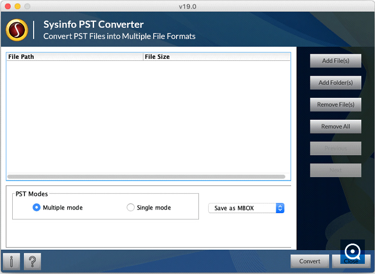 SysInfoTools Mac PST Converter Software 19.0 : Mac PST Converter Step 1