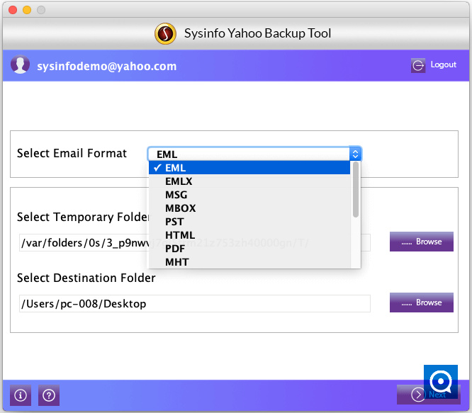 SysInfoTools Yahoo Backup for Mac 19.0 : Add Corrupt File