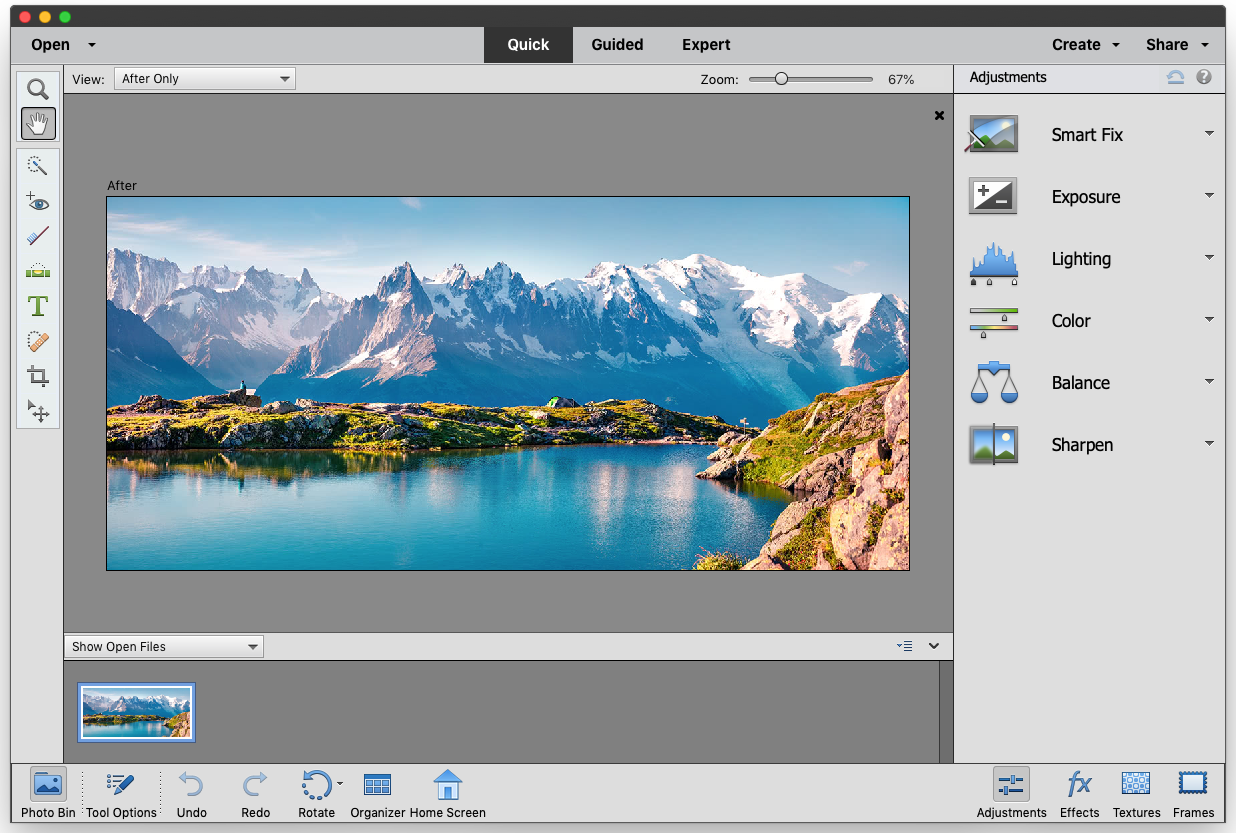 Adobe Photoshop Elements 2021 19.0 : Main Window