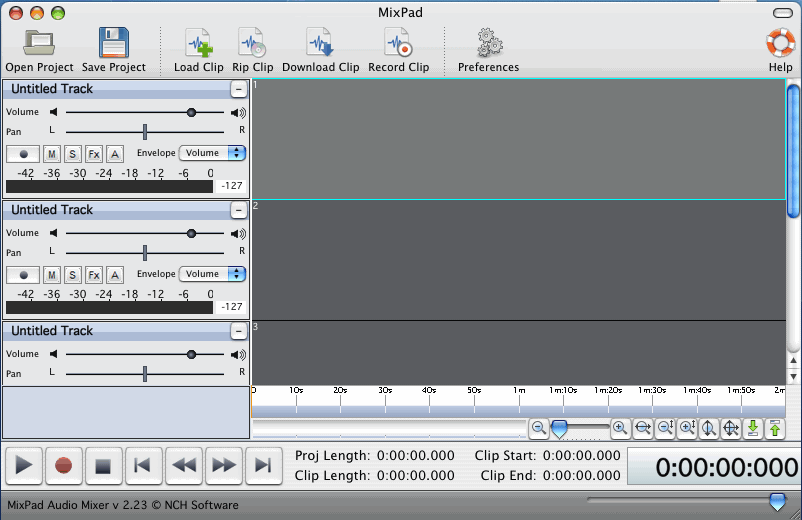 MixPad 2.2 : User Interface