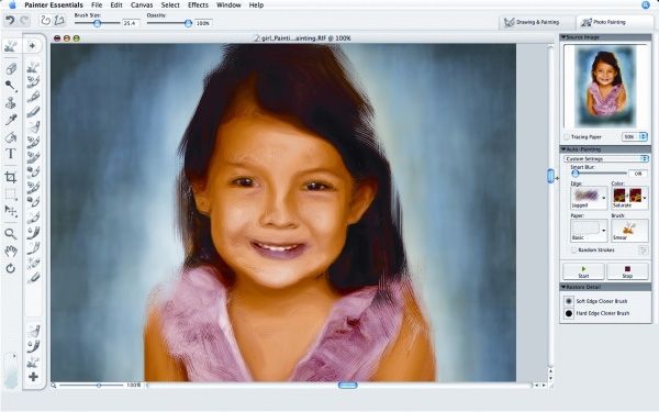 Corel Painter Essentials 4 4.0 : Program window