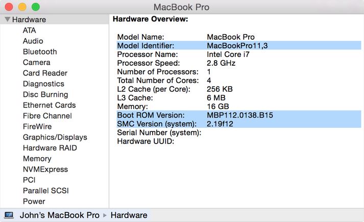 Mac Pro SMC Firmware Update 2.0 : Main Window