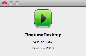 FinetuneDesktop 1.0 : About window