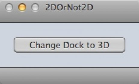 Enabled 2D Dock Option