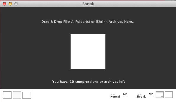 iShrink 3.0 : Main Window