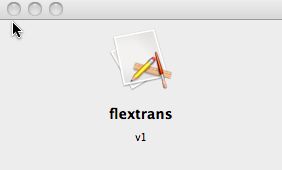 flextrans 1.0 : Main window