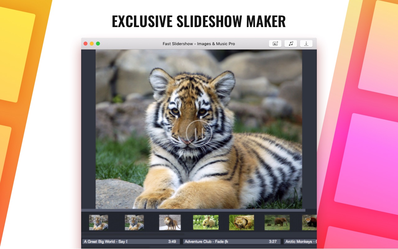 Slideshow Master - Fast Editor 1.1 : Main Window