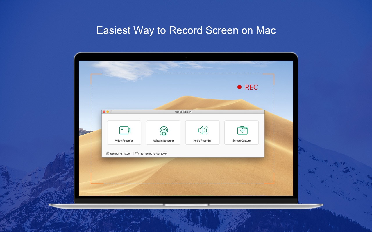 Any RecScreen 2.0 : Main Window