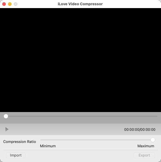 iLove Video Compressor 2.2 : Main Window