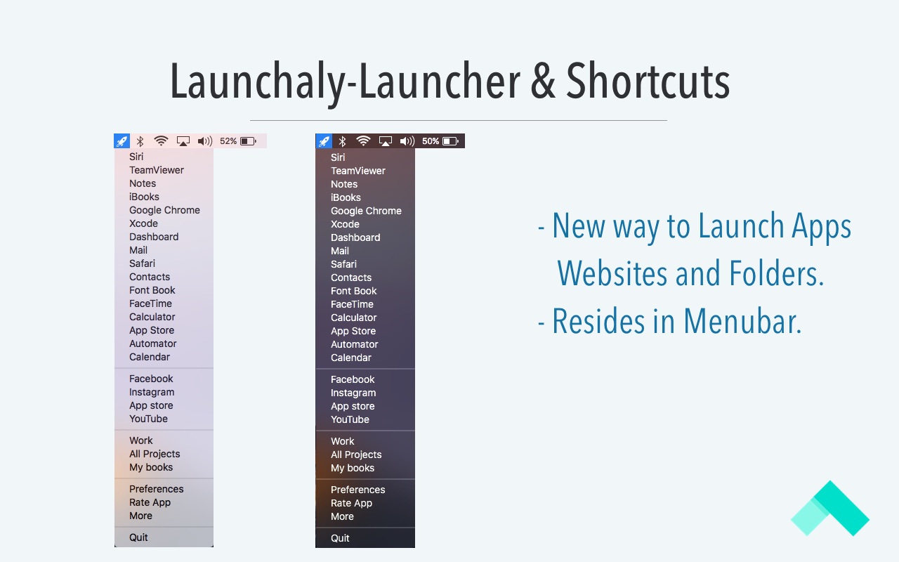 Launchaly-Launcher & Shortcuts 1.2 : Main Window