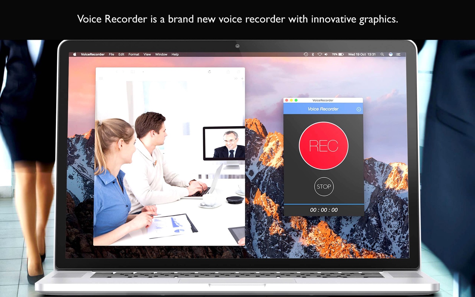 Voice Recorder Pro 1.6 : Main Window