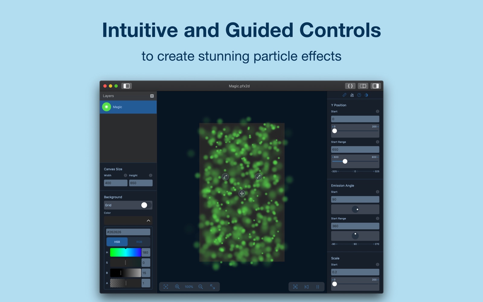 Particles Editor 1.1 : Main Window