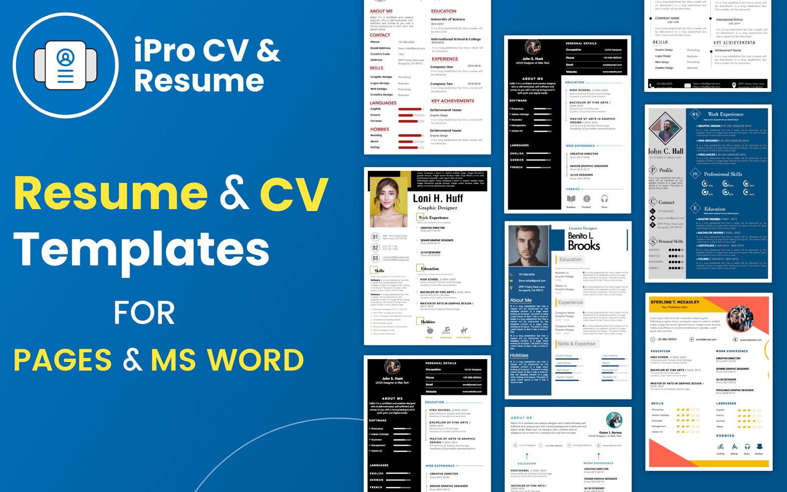 CV & Resume Templates by iPro 1.6 : Main Window