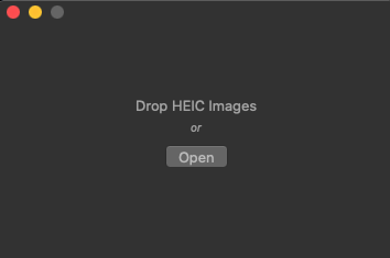 HEIC Converter 1.9 : Main screen