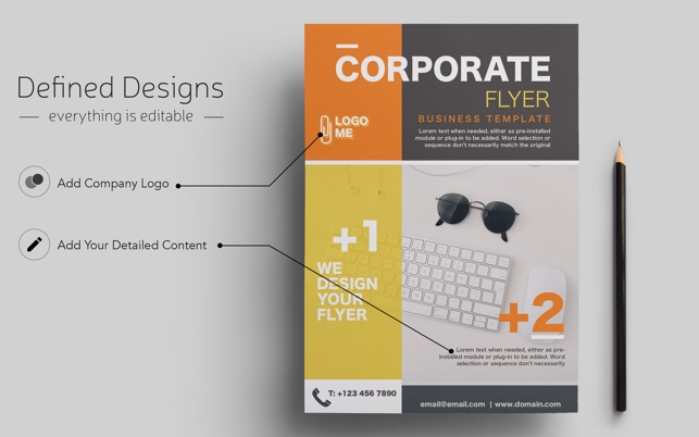 Flyer Templates for Word by CA 1.3 : Main Window