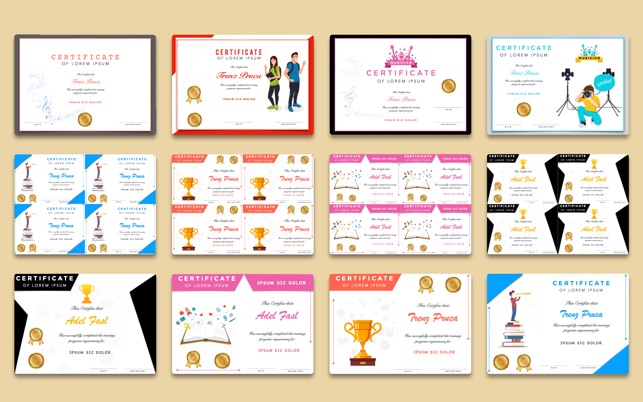 Certificate Templates by iCert 1.1 : Main Window