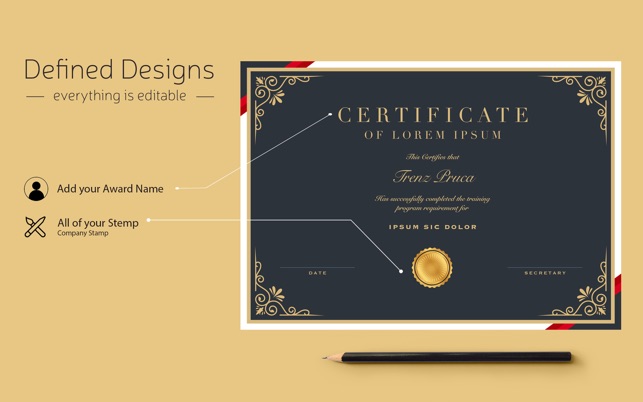 Certificate Templates by iCert 1.1 : Main Window