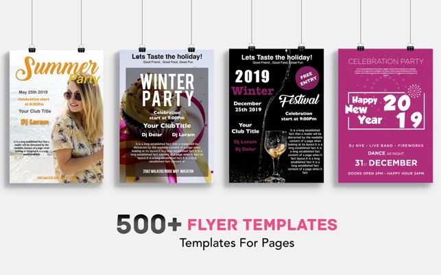 Flyer Templates & Design by CA 2.9 : Main Window