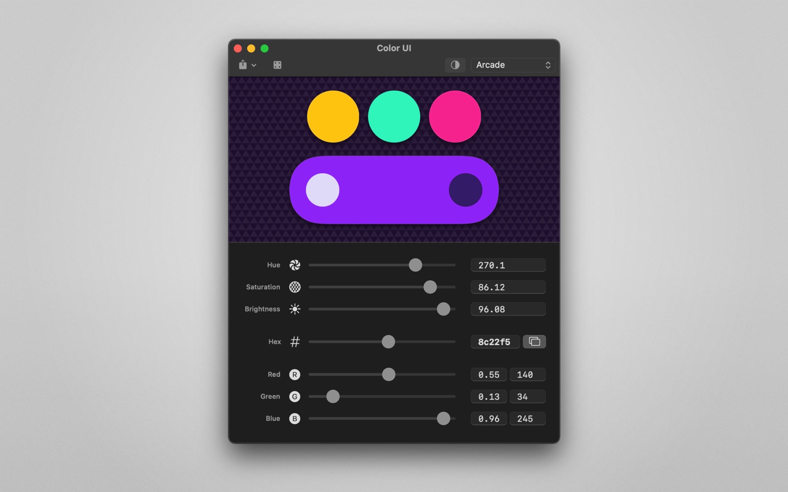 Color UI 2.0 : Main Window