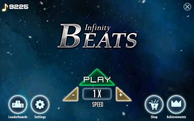 Infinity Beats - Endless Rhythm Game 1.1 : Main Window