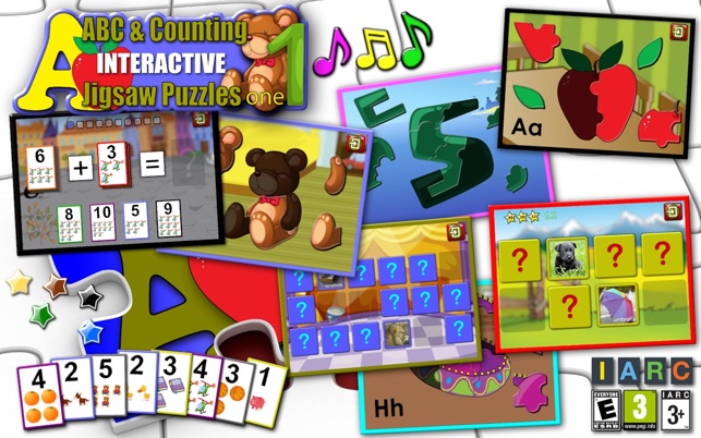 Kids ABC and Counting Jigsaw Puzzles Pre school 1.9 : Main Window
