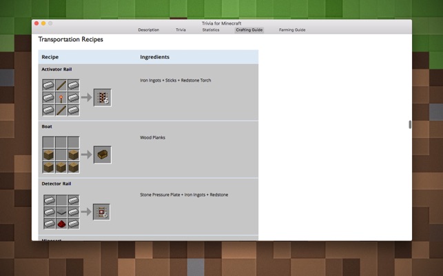 Trivia for Minecraft - Craft Guide and Quiz 1.2 : Main Window