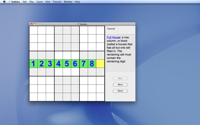 (heart) Sudoku 1.2 : Main Window