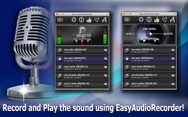 Easy Audio Recorder Lite 1.9 : Main Window