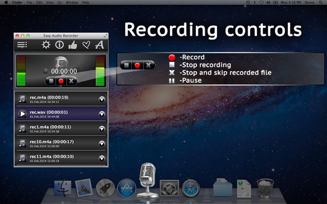 Easy Audio Recorder Lite 1.9 : Main Window