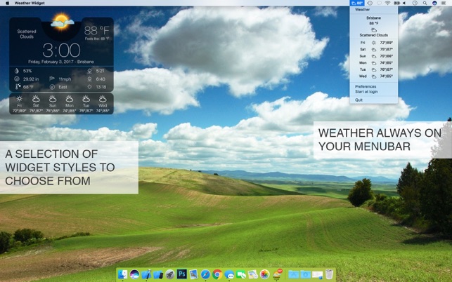 Weather Widget Desktop 3.6 : Main Window
