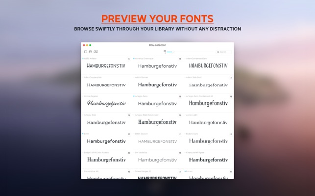 Typeface 2 2.7 : Main Window