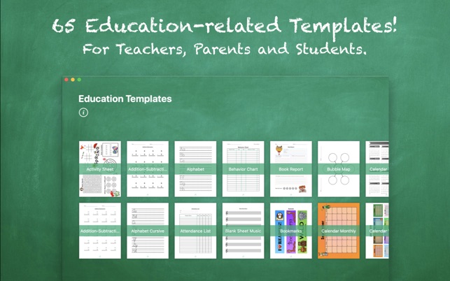 Education Templates by Nobody 2.1 : Main Window